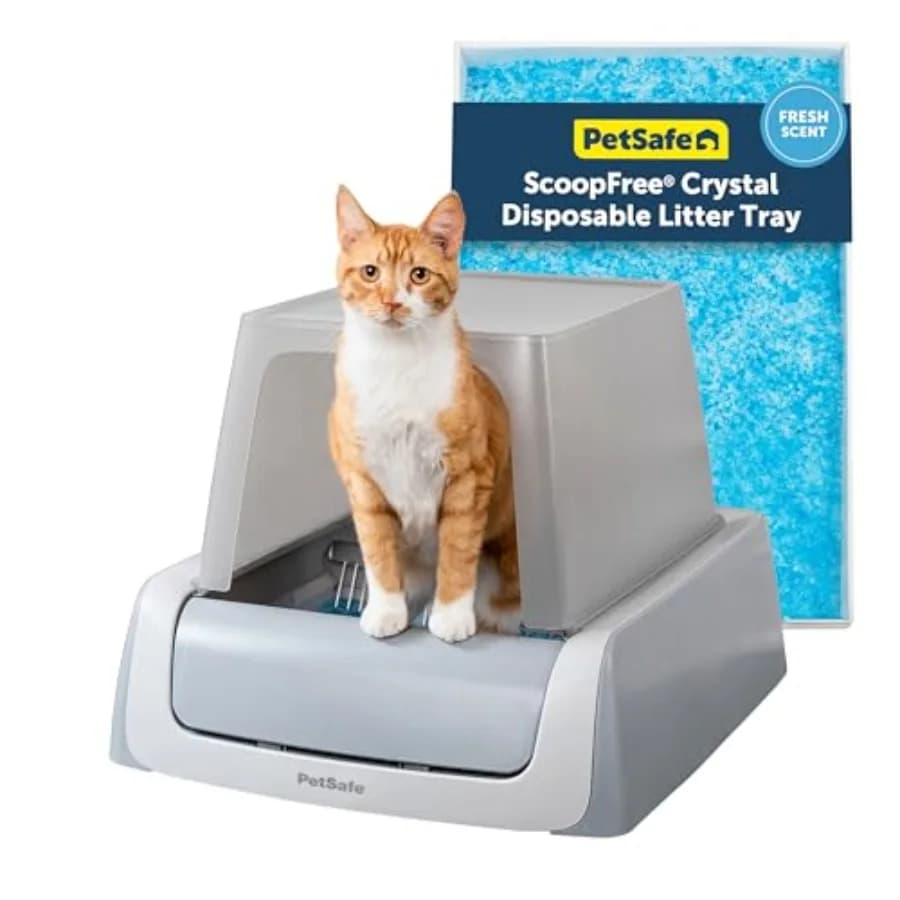 Legacy ScoopFree Crystal Pro Lettiera Automatica Autopulente per Gatti con Tecnologia di Rilevamento del Movimento e Contatore Integrato della Salute