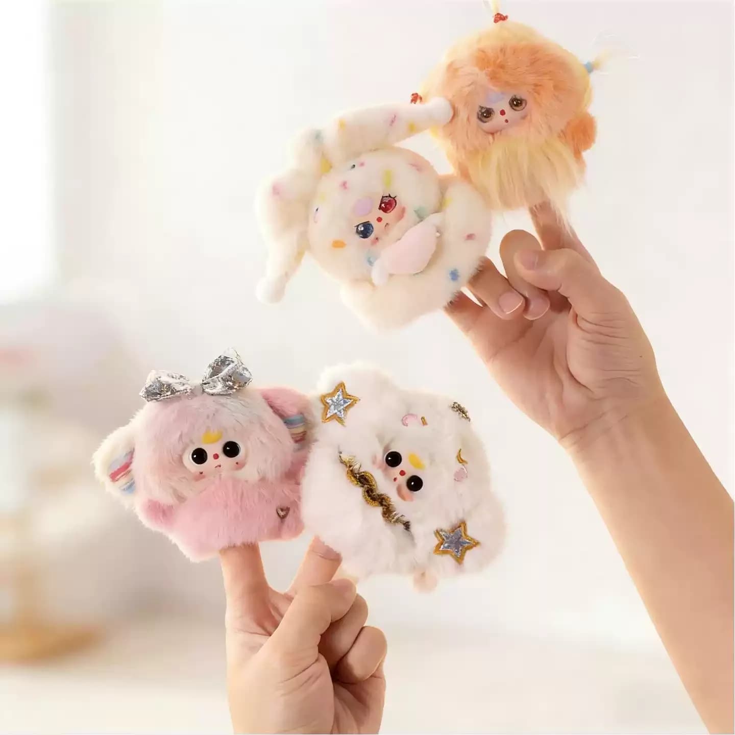 Baby Three Weather Guide Plush Blind Box Pen Cap Decoration Different Weather Themed Fluffy Doll Toys Mystery Box Gifts For Kids