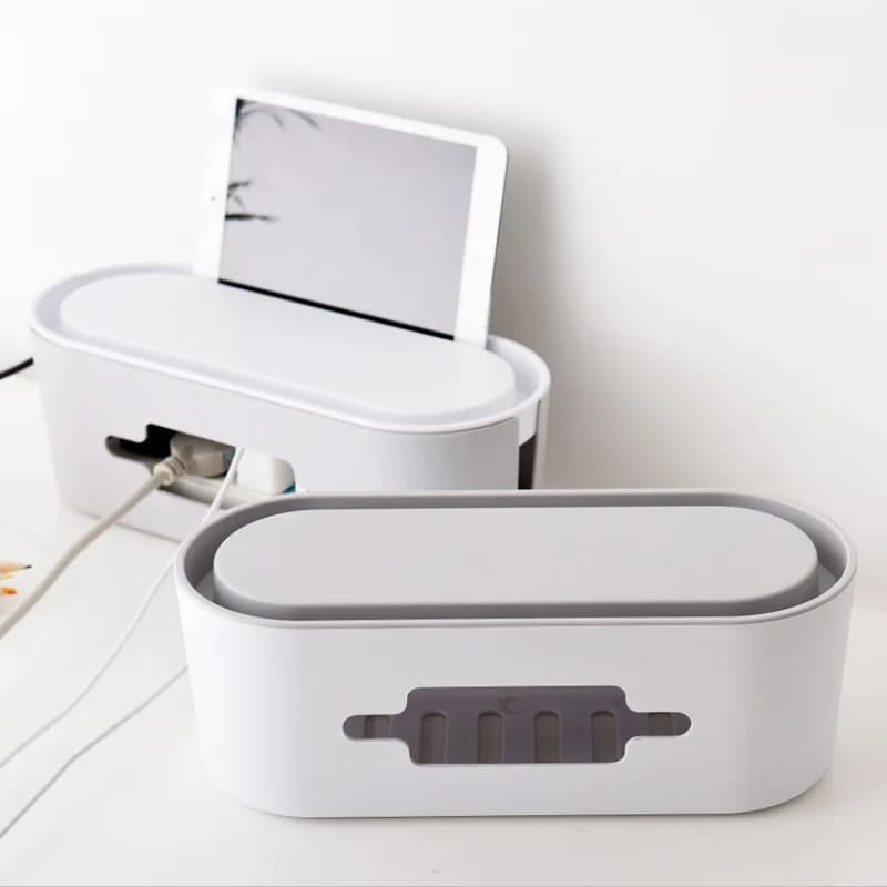 Scatola portafilo multipresa, cavo di alimentazione, scheda plug-in, presa, cavo integrato, alimentatore, scatola di gestione cavi desktop