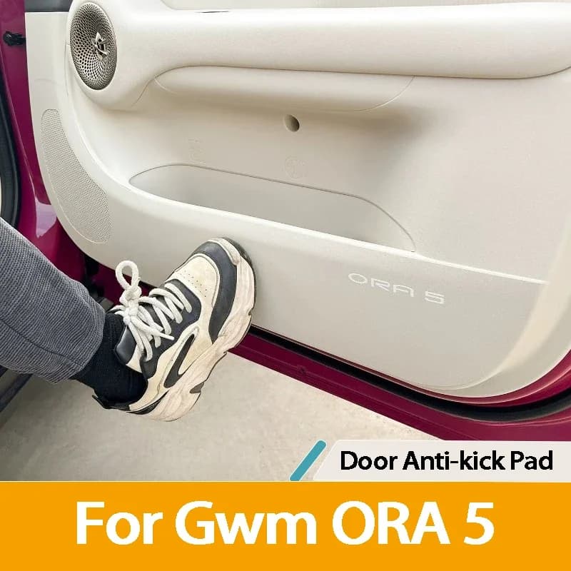 For GWM ORA 5 2026 Leather Door Anti Kick Mats Anti Dirty Protective Covers Car Interior Accessories