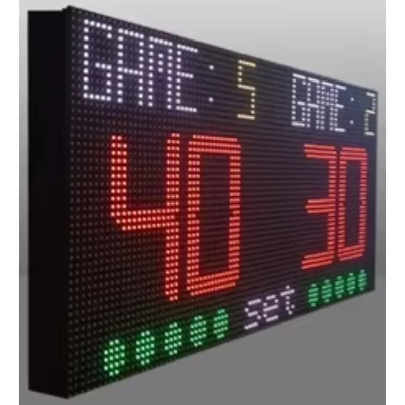 Tabellone segnapunti per giochi sportivi con telecomando wireless con porta RS485 RS232 Tabellone elettronico per la gestione della produzione dei dati