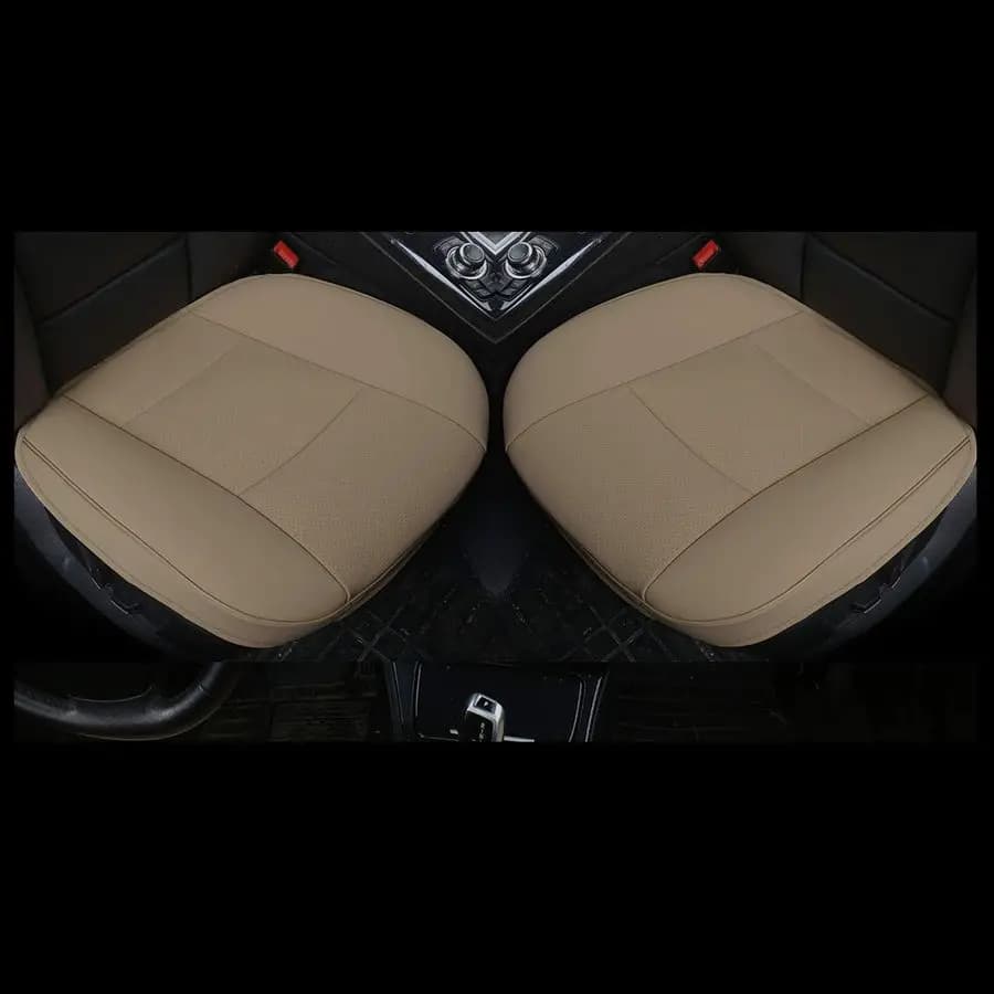 Covers, 2 PU Leather Parts, Auto Seat Cover, for Driver and Passenger, Inferior Width 20 cm