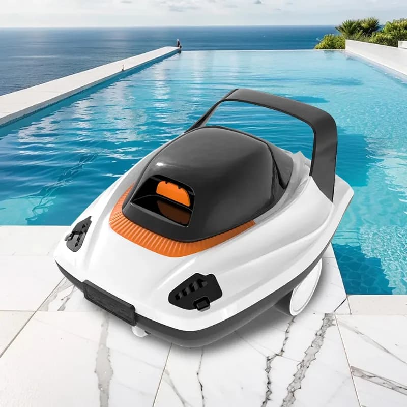Robot Pulitore Automatico Senza Fili per Piscine - Accessorio per Pulizia Piscina