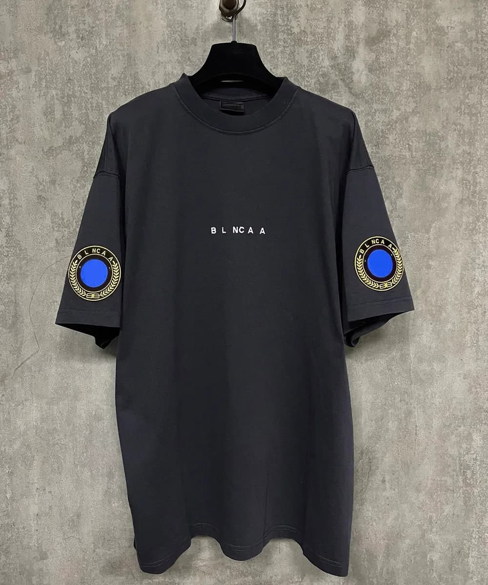 T-shirt da uomo di design, alla moda, a maniche corte, di lusso, con stampa a lettere, in cotone casual, stile classico