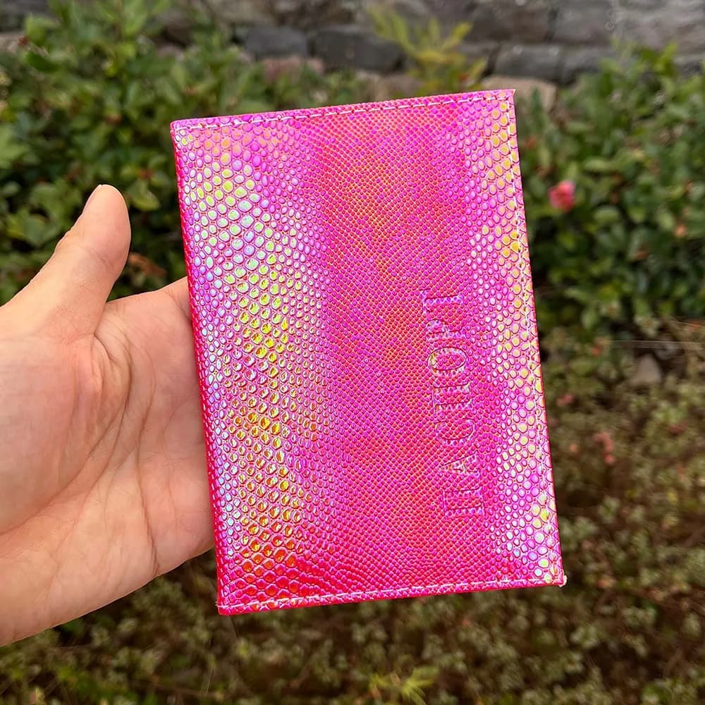 Luxury Russia Passport Cover donna Girls custodia da viaggio per passaporto porta documenti passaporto rosa per i viaggi