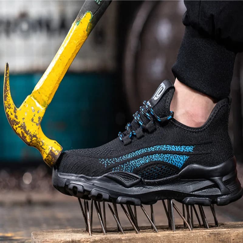Scarpe da ginnastica da lavoro da uomo scarpe da lavoro indistruttibili con punta in acciaio stivali di sicurezza scarpe da uomo scarpe da lavoro anti-puntura per uomo Dropshipping