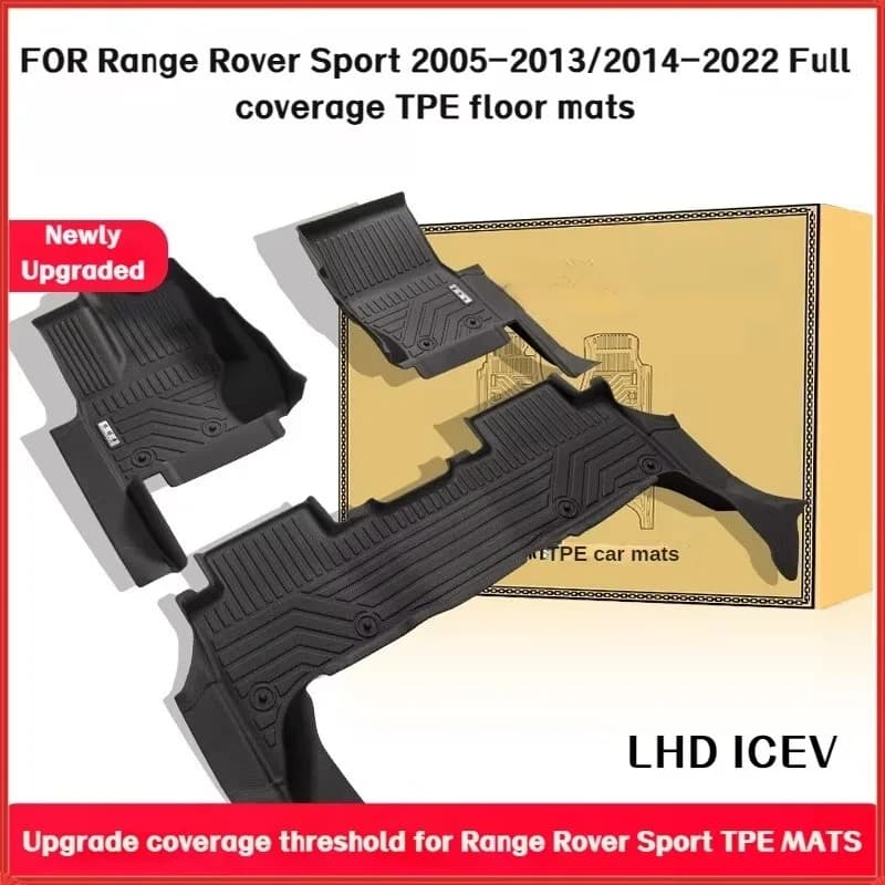 Tappetini in TPE per Range Rover Sport 2005-2022 ICEV LHD Impermeabile antiscivolo Custom Fit Accessori per copertura completa per tutte le stagioni