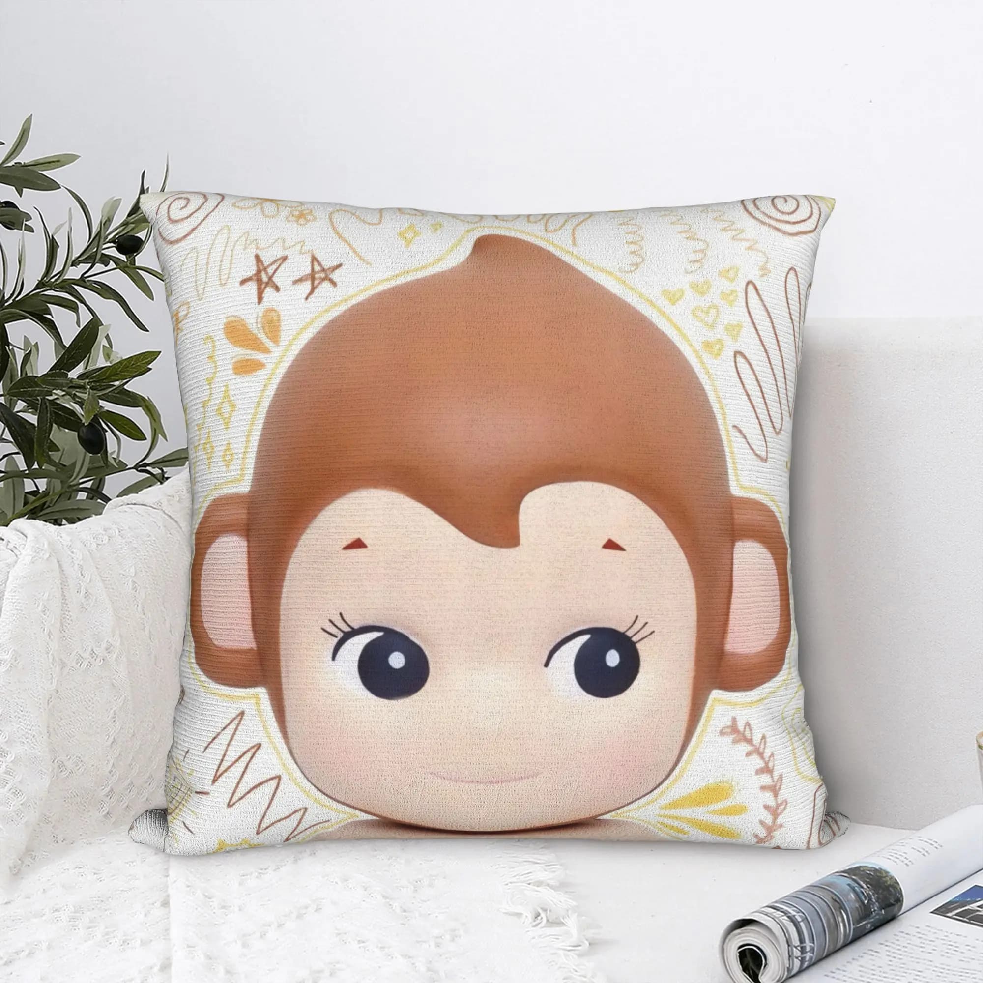 Lovely Sonnys Pillow Cover Fruit Angels Various Comfy Cushion Cover Kawaii Pillow Case For Living Room Sofa