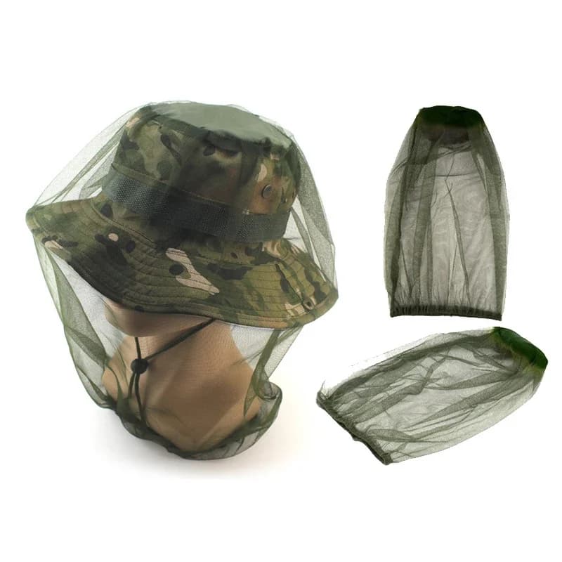 Cappello con Rete Anti-Insetti - Rete Traspirante Contro le Zanzare per Campeggio/Escursionismo/Pesca | Attrezzatura Portatile per la Protezione dagli Insetti all'Aperto