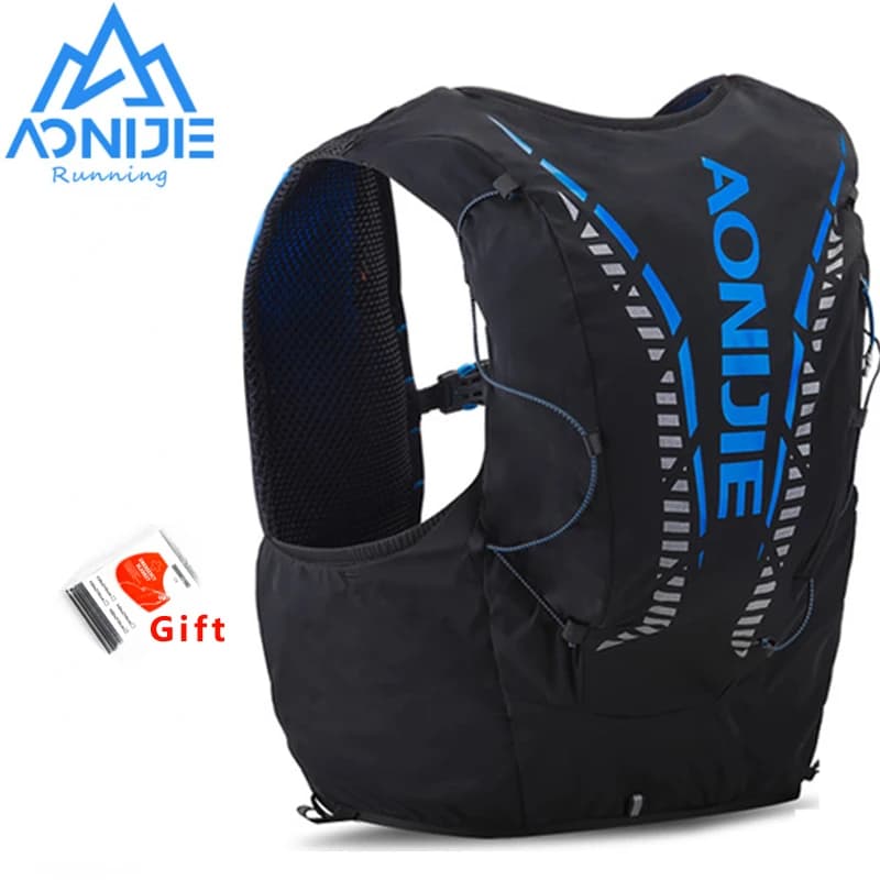 AONIJIE C962 hydration backpack 12 liters Advanced leather bag Soft water bladder vest Professional Nera racing bag