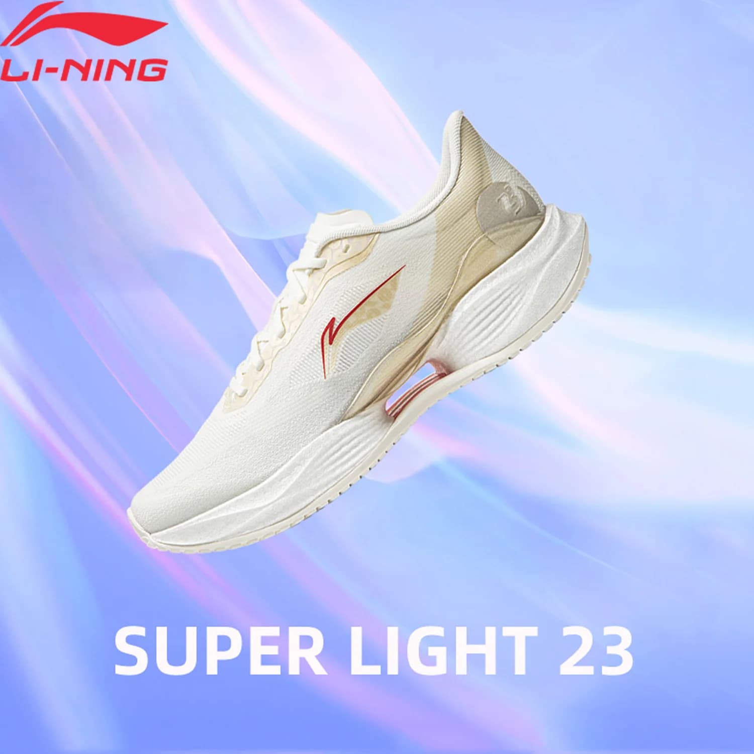 Scarpe da corsa leggere Li-Ning SUPER LIGHT 23 da donna BOOM FIBER con ammortizzazione traspirante e stabile, scarpe sportive per jogging quotidiano ARBW018