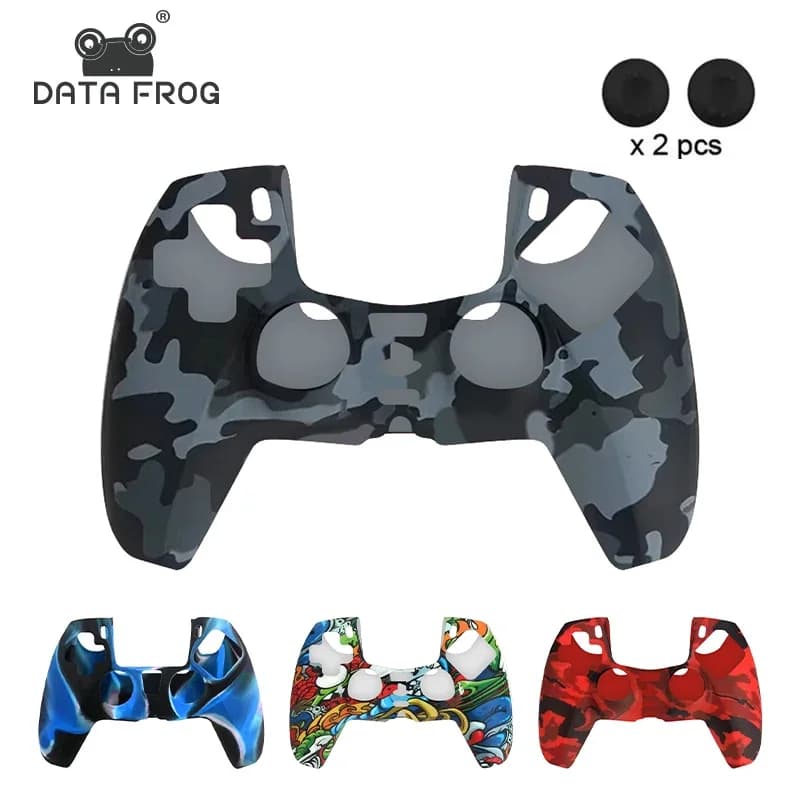 Custodia in silicone DATA FROG per controller PS5, accessori da gioco con copertura protettiva antiscivolo per impugnatura