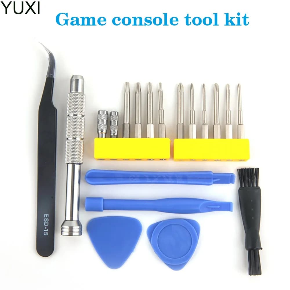 YUXI 1Set di cacciaviti Set di strumenti di riparazione Kit per Switch NS XBOX one PS4 slim Wii PSP console Gamecube