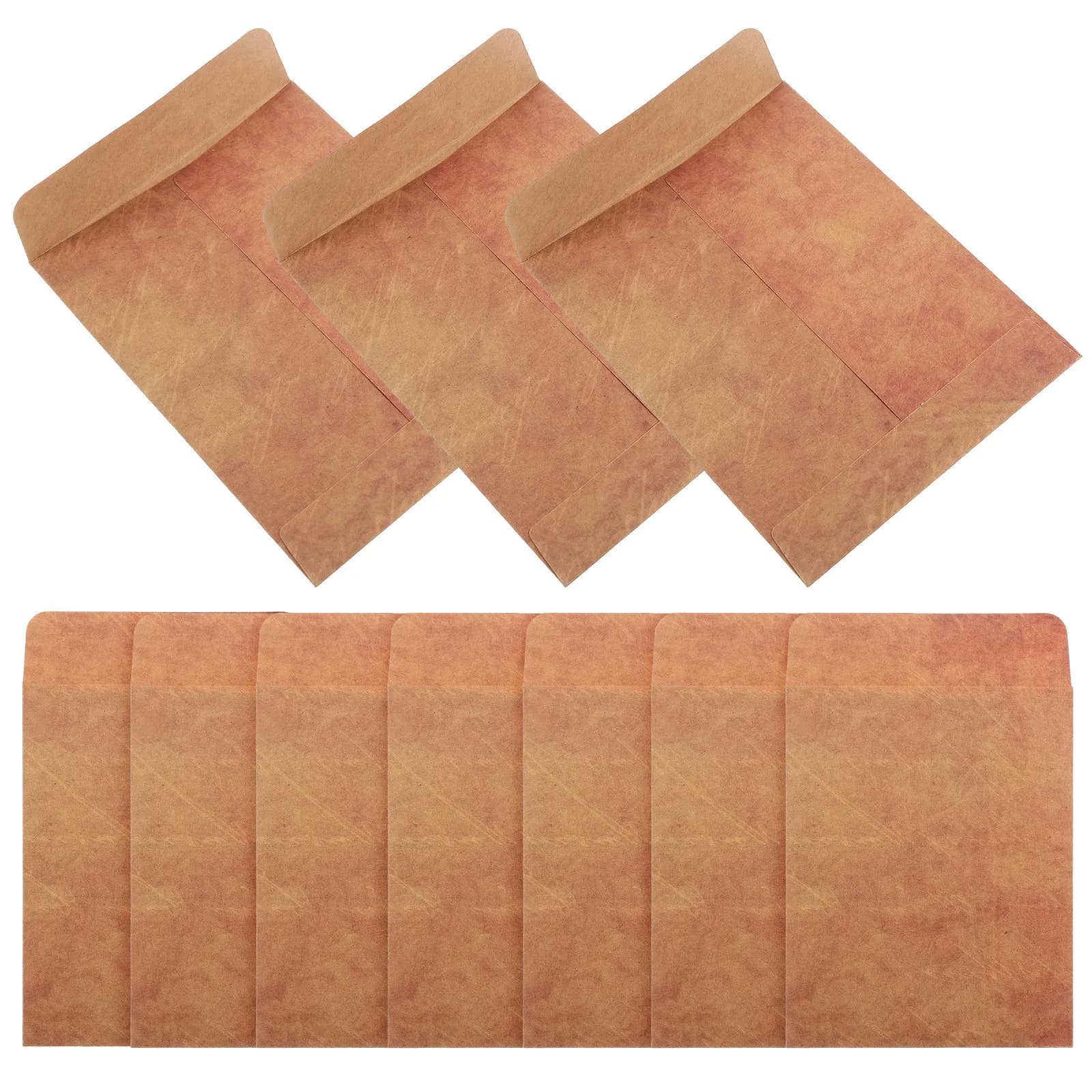 50 Pezzi Buste Vintage in Carta Kraft, Piccole Buste per Conservazione di Semi, Denaro, Contanti, Fiori, Piante, Semi di Verdure