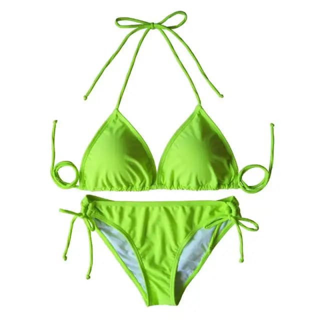 Nuovo Costume da Palcoscenico Fluorescente per Cantanti Femminili, Bikini con Design a Spalle Scoperte per DJ e Spettacoli