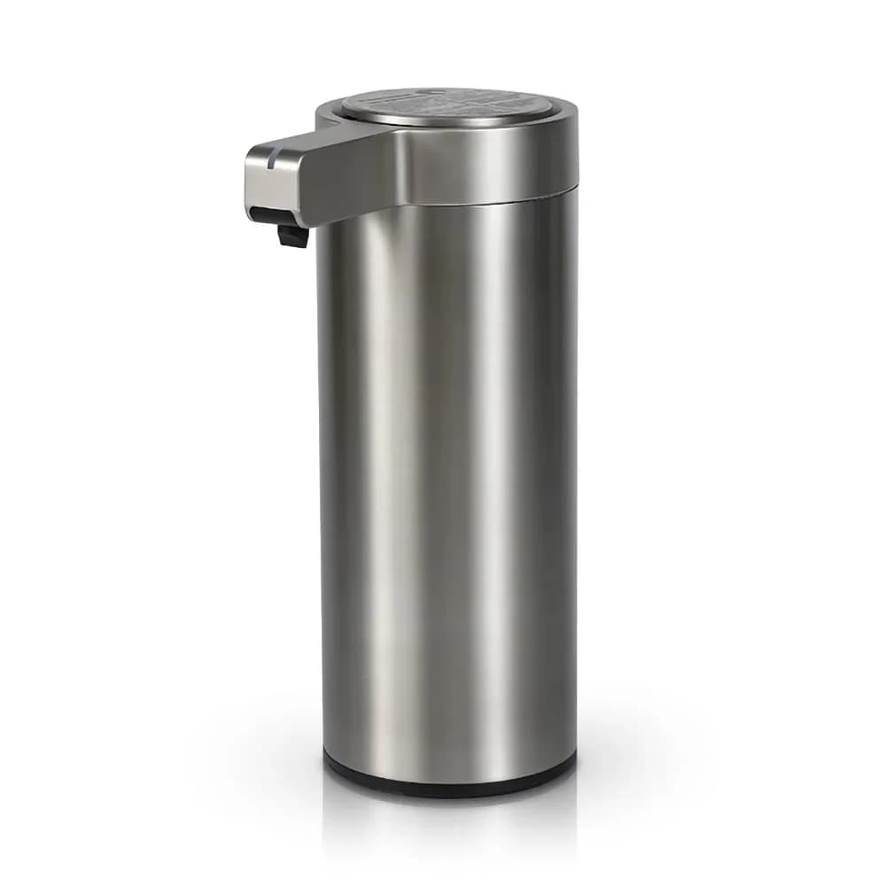 Dispenser Automatico di Sapone Senza Contatto con Sensore a Induzione, in Acciaio Inox 304, Erogatore Elettrico di Sapone Liquido con Supporto/Supporto da Appendere