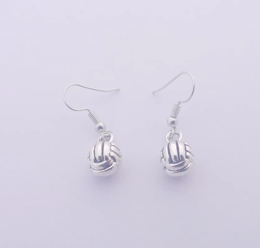 Ciondoli e orecchini in lega di gioielli popolari ciondolo con motivo a pallavolo a sfera regali creativi e minimalisti regali per gli amici
