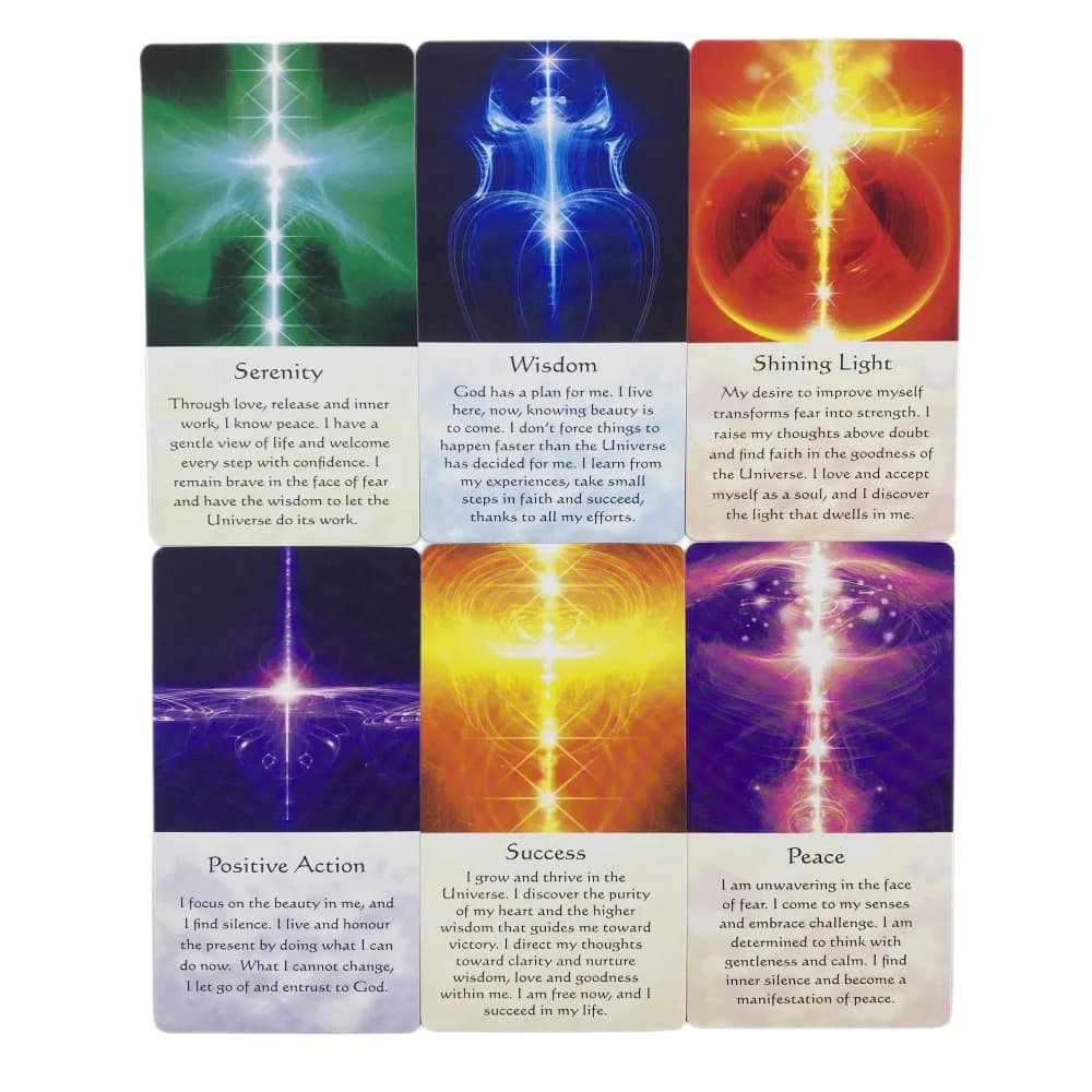 Carte Oracolo dell'Energia Curativa, Mazzo di 54 Tarocchi in Inglese, Edizione Divinazione, Gioco da Tavolo