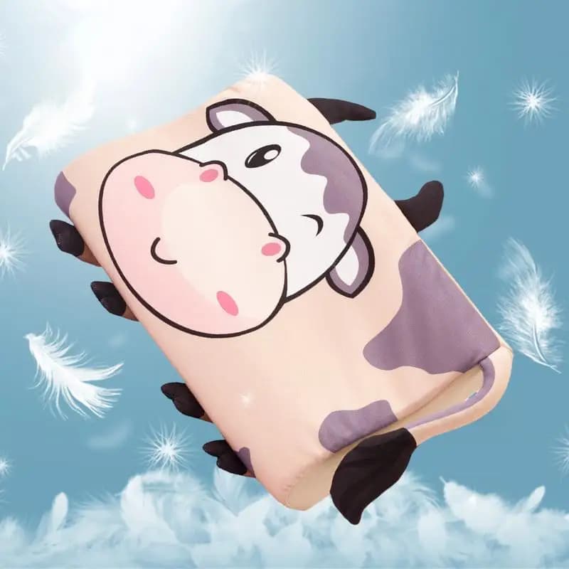 Piccolo cuscino traspirante Cartoon Cuscino per dormire per bambini Cuscino ergonomico per culla per un miglior supporto per il collo Cuscino da viaggio rinfrescante