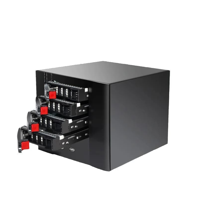 4 Bay Small Form Factor Network Attached Storage ITX Nas Server Cases Enclosure for Home Cloud Storage