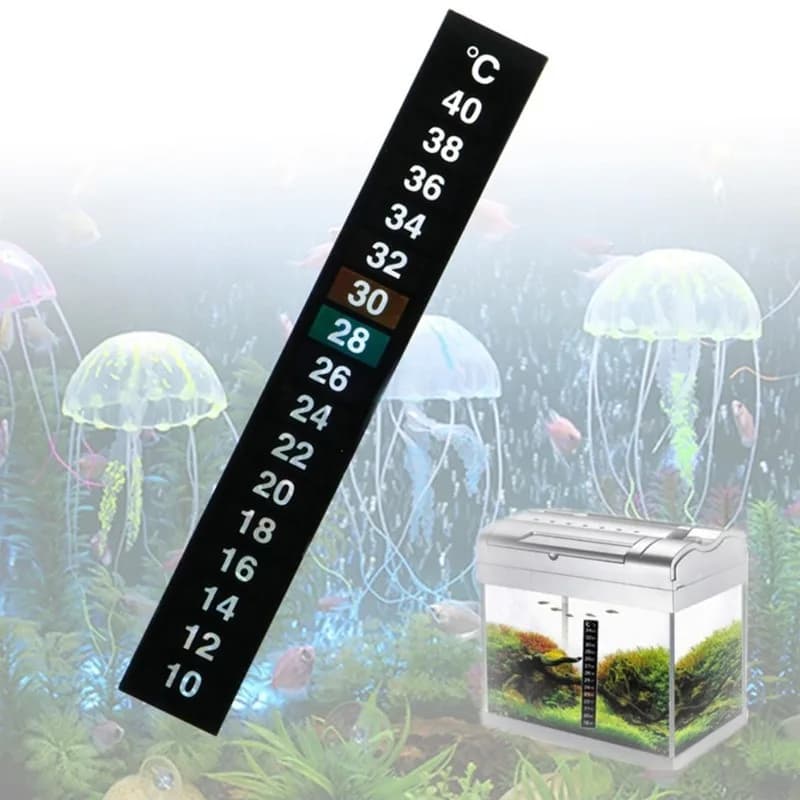 5 pezzi Betta Termometro per acquario Stick On Adesivo per temperatura dell'acquario Striscia Adesivo per termometro per rettili anfibio