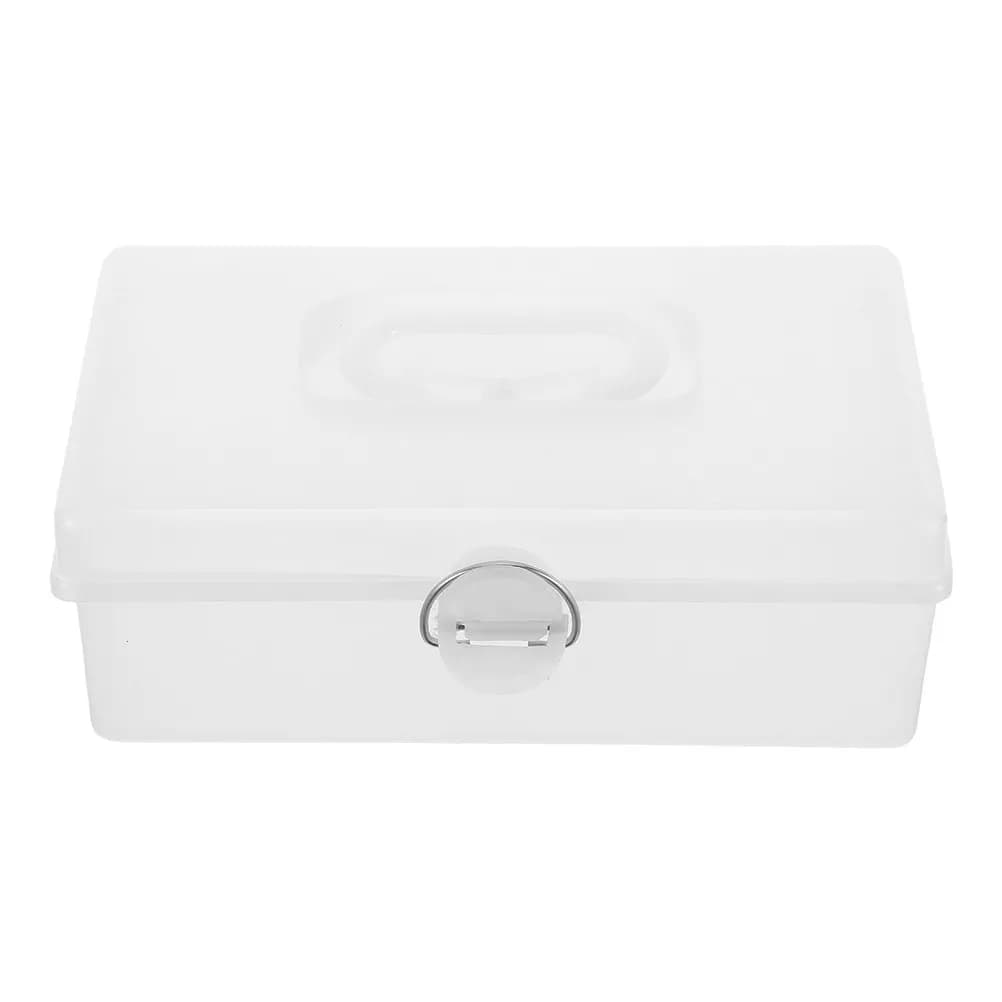 Mahjong Storage Box Large Capacity Portable Plastic Organizer Tiles Beads Game Pieces Crafts Accessories Household Clear