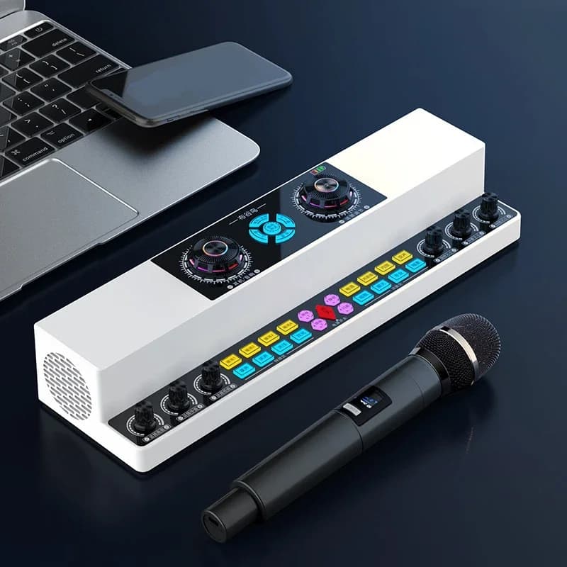 Live Singing Sound Card Audio Machine Indoor Outdoor Square Dance Karaoke altoparlante Bluetooth Wireless