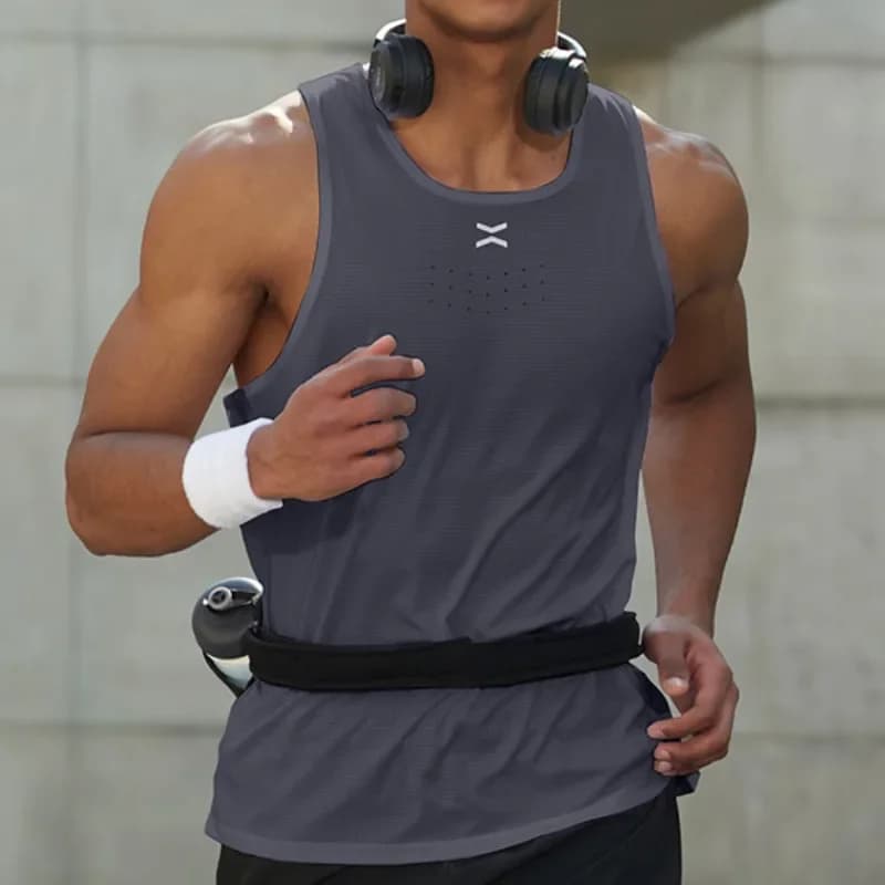 Gilet da maratona da uomo estivo camicia senza maniche da basket canotta da corsa abbigliamento da Jogging abbigliamento sportivo canotta sportiva da palestra