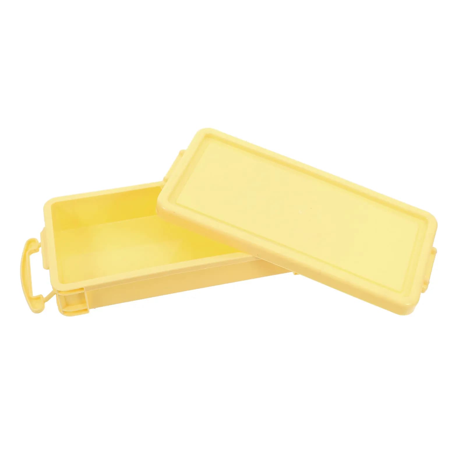 Astuccio Impilabile in Plastica Rigida, Organizzatore per Matite con Chiusura a Scatto, Scatola Portaoggetti per Materiale Scolastico e Organizzazione della Scrivania