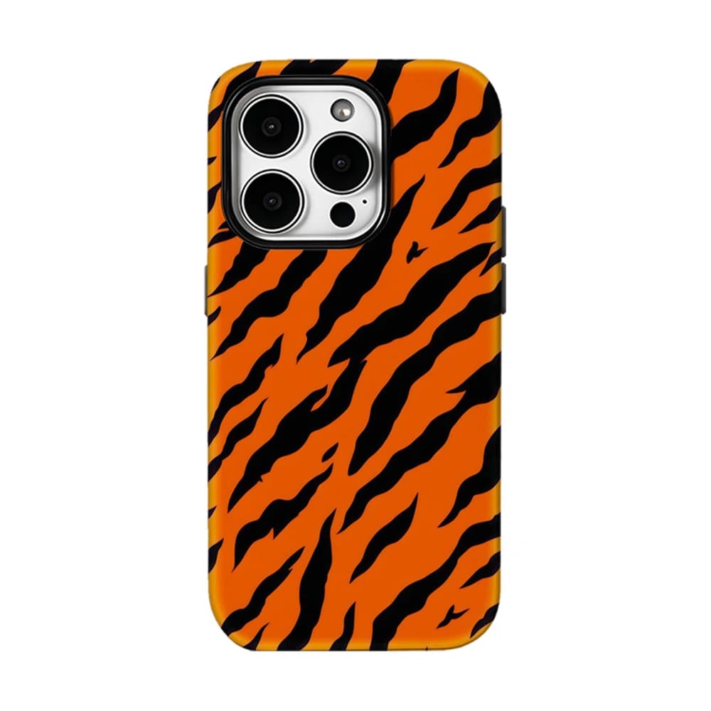 Custodia per iPhone Jungle Roar per modelli 17 16 15 14 13 Pro Max Plus, custodia magnetica robusta a strato singolo/doppio