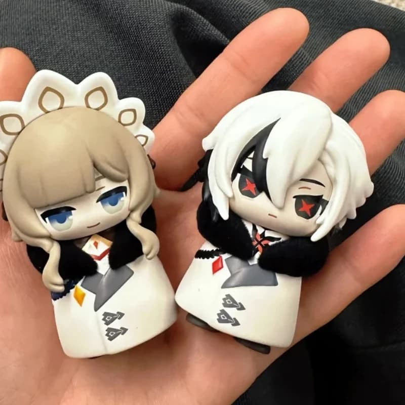 Genshin Impact In Stock Fatui Harbinger Serie Blind Box Kawaii Trendy Q Version Anime Figure Collection Desktop Surprise Gift