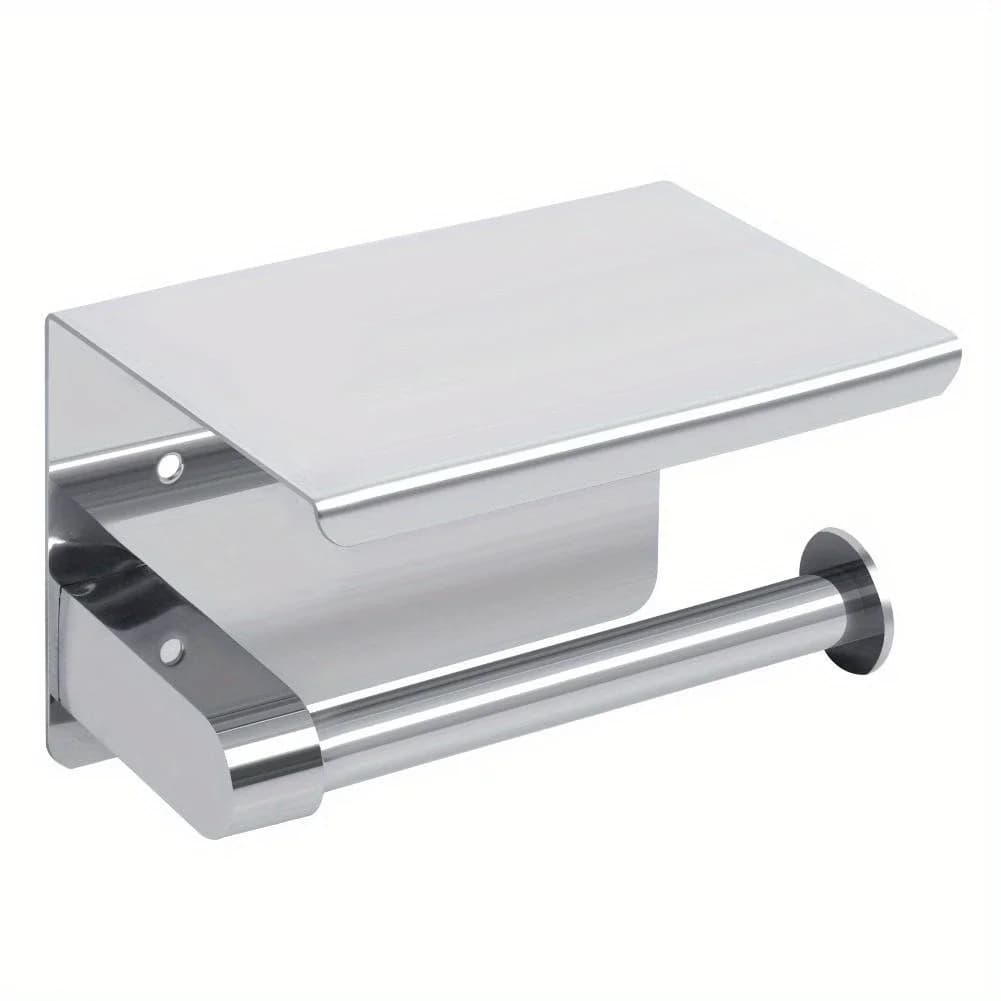 1 piece stainless steel toilet paper towels holder for domestic and public use, phone holders, toilet roll paper box