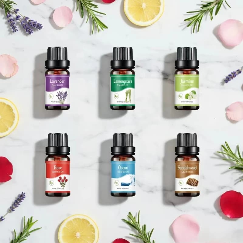 Essential 10ML Hydrosoluble Vegetal Oils with Multiple Aroms for Diffusers of Aromas, Humidifiers and Deodorants for Home, Auto and Office