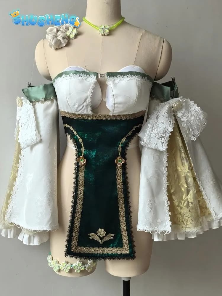 Brown Dust 2 Tyr Starlight Guardian Cosplay Tyr Costume Full Set Women gorgeous dress necklaces prop Halloween party new uniform