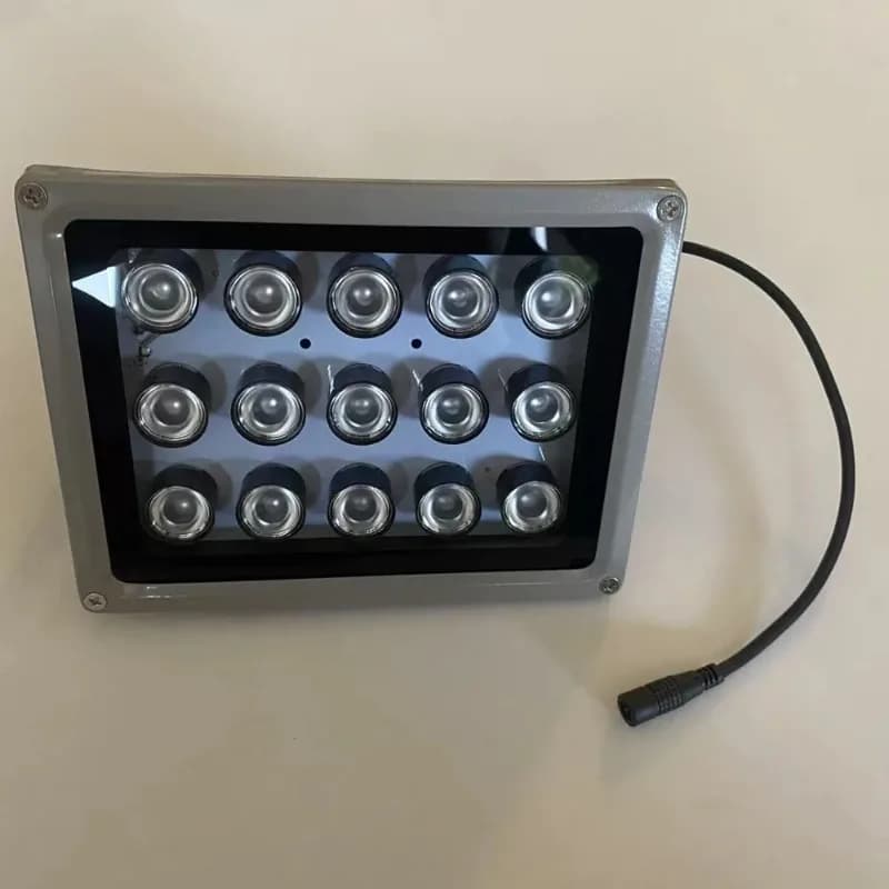 1PCS 12V Outdoor Surveillance Fill Light LED Infrared IR Lamp HD Night Vision Camera Auxiliary Light 15LEDs