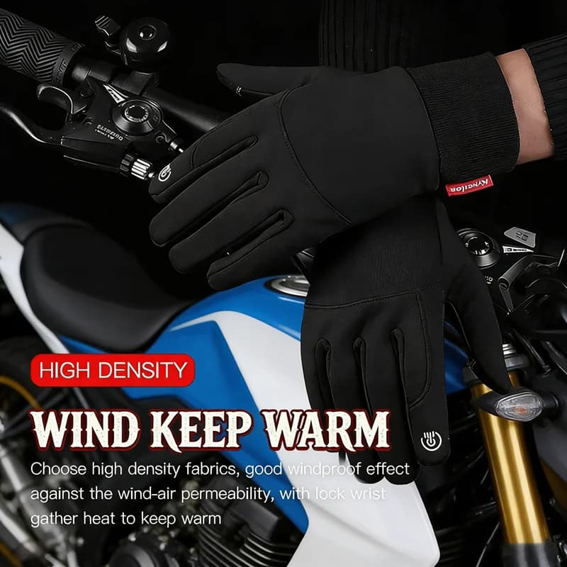 Cycling Ski Gloves for Winter Motorcycles Thermal Sports Race Touch Screen Hot Gym Fitness Accessories for knitted cross bikes Luvas Man