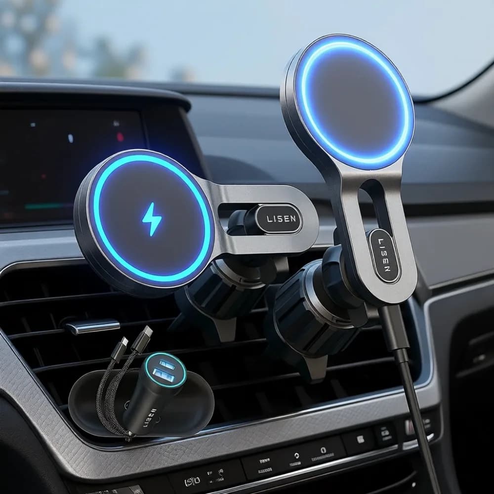 Qi2 25W Wireless Magnetic Charger for Auto, Stable and Fast Support for iPhone and Galaxy