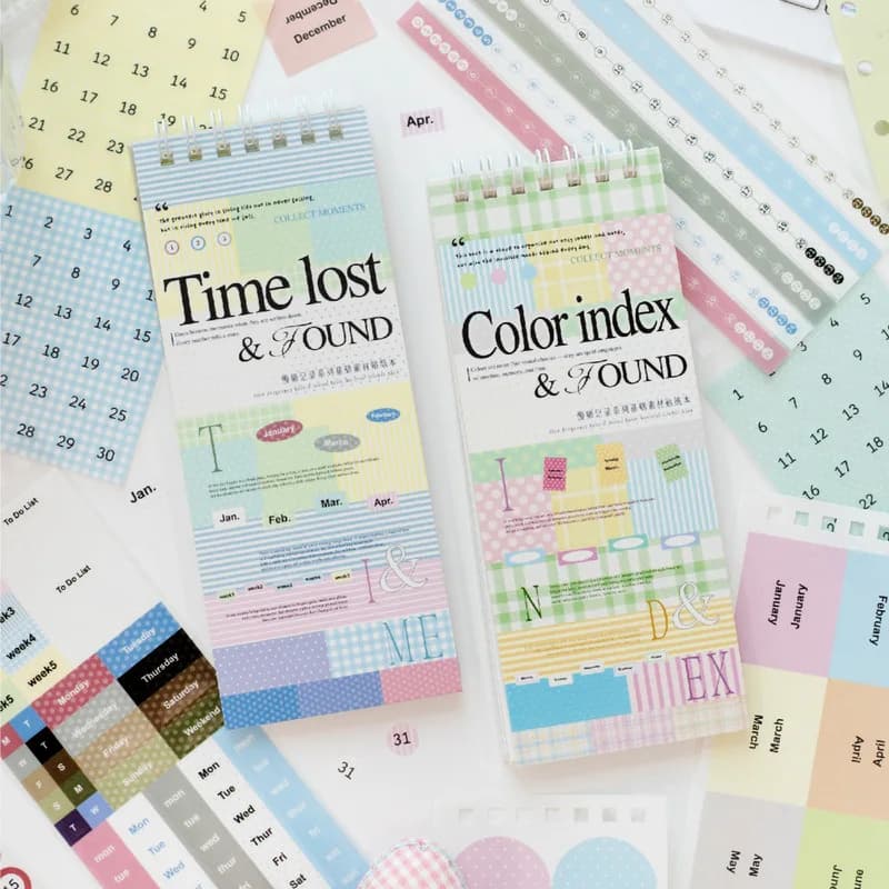 30Pcs Transparent PET Date Label Stickers, Monthly Weekly Index Decorative Stickers for Diary Planner Journal