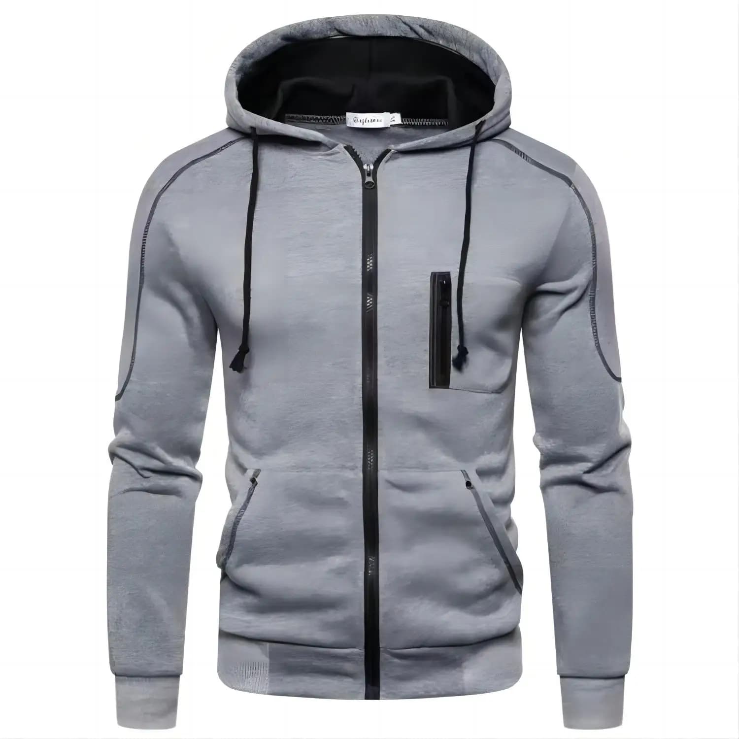 2025 New Autumn Men Sweatshirts Long Sleeve Jacket Hoodie Zipper Closure Jacket Male Hoodies Sweatshirt Slim Fit Male Clothing