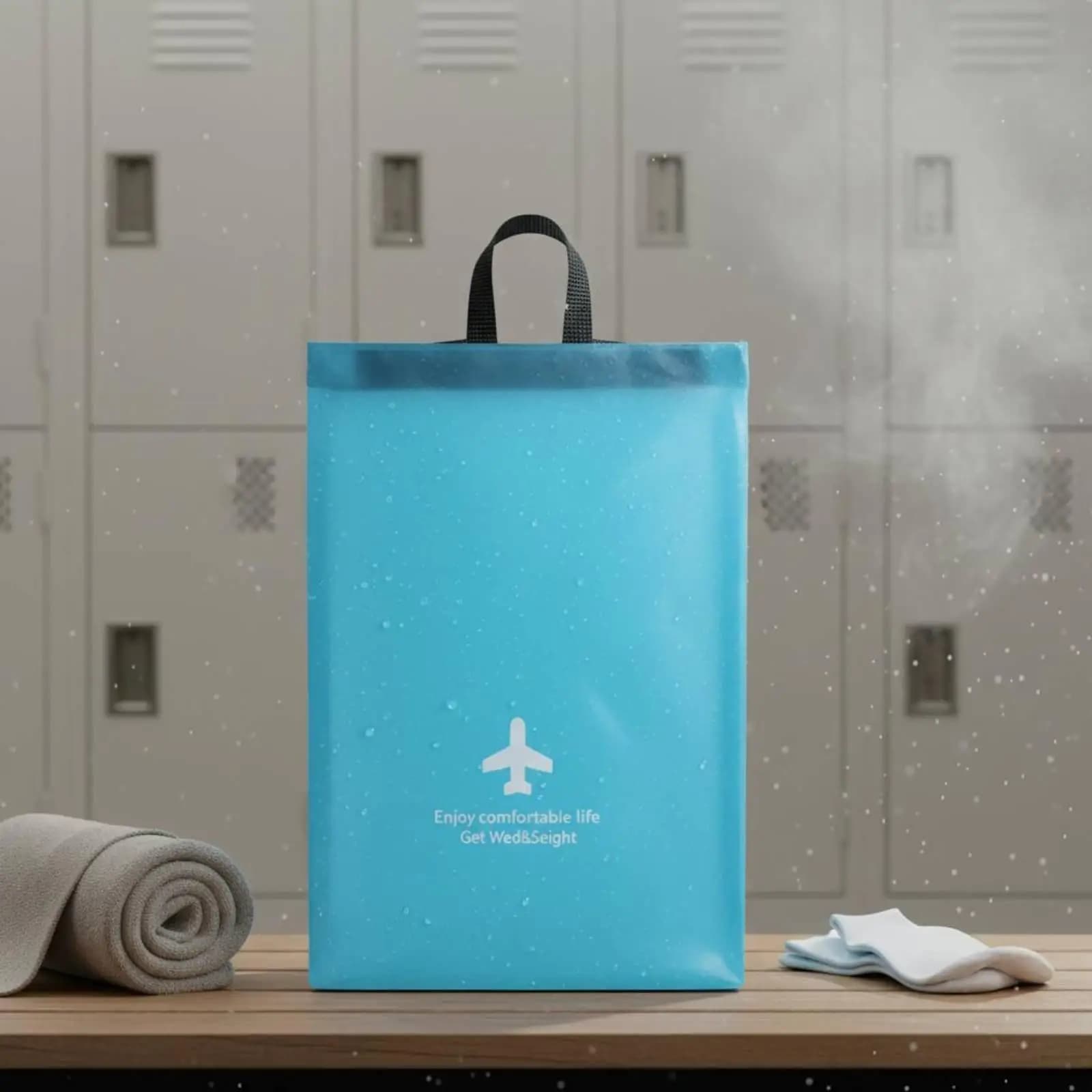 Wet Dry Separation Bag Leakproof Travel Laundry Bag Large Capacity for Gym-Goers