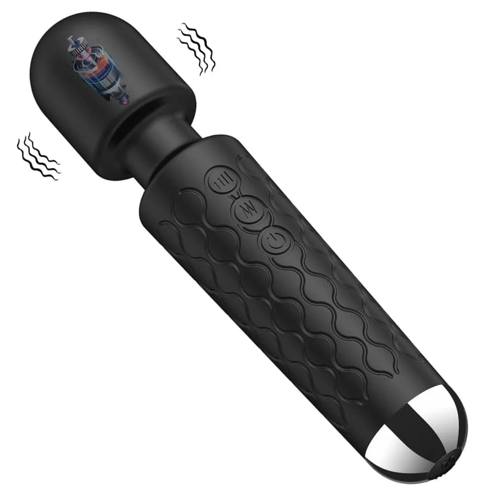 Vibratore per stimolatore del clitoride del punto G Forniture per adulti per le donne Potente 20 modalità Massaggiatore per clitoride Giocattoli erotici AV Magic-Wand femminile