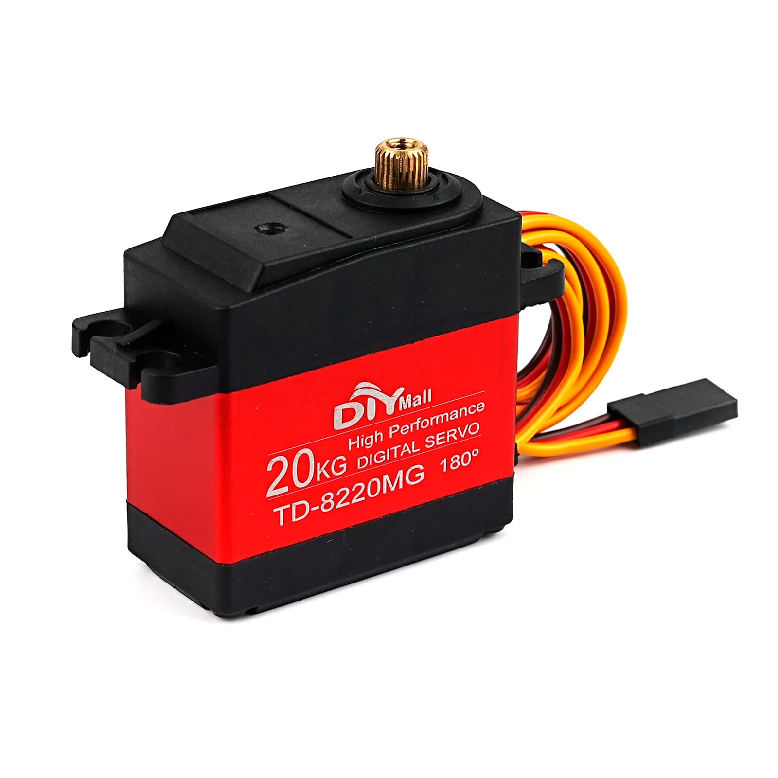 Servo Digitale 20KG ad Alta Coppia con Ingranaggi Metallici 25T per Auto RC, Crawler, Barche, Elicotteri, Modelli, Robot, Giocattoli, Accessori Fai-da-te e Ricambi