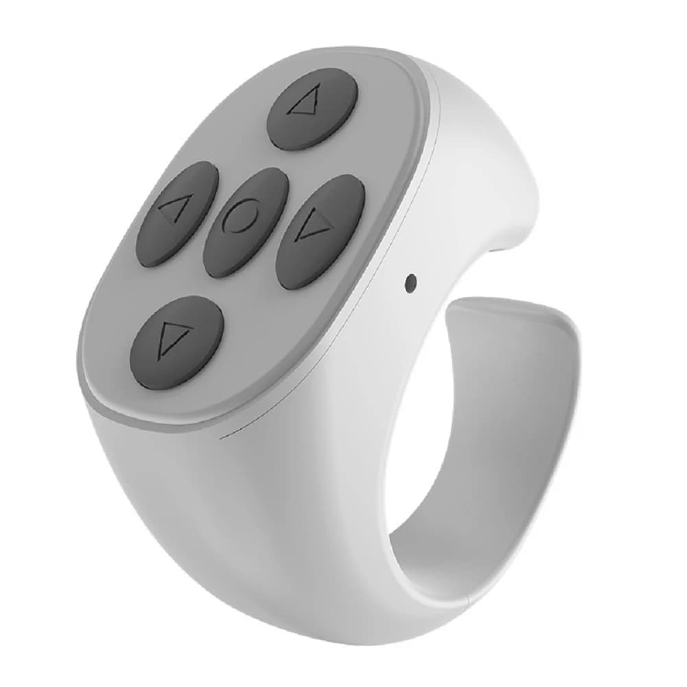 Telecomando wireless compatibile con Bluetooth, controller ad anello intelligente, telecomando ad anello portatile, ricarica di tipo C per telefono cellulare