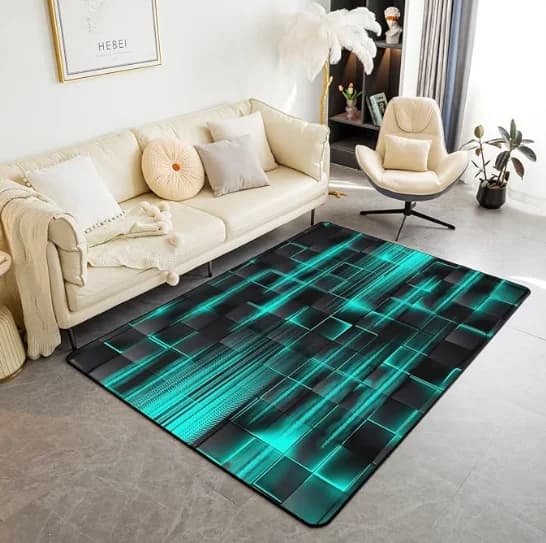 Tappetino per Sedia in Stile Geometrico, Tappeti per Sale Giochi Elettronici, Tappeti per Soggiorni, Tappetini per Porte, Decorazioni per Stanze, Tappeti, Regali