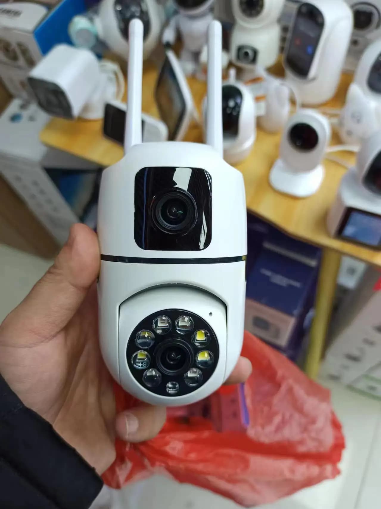 V380 APP 4MP UHD Dual Lens DC/E27 Full Color Wireless PTZ IP Dome Camera AI Humanoid Home Security CCTV Baby Monitor
