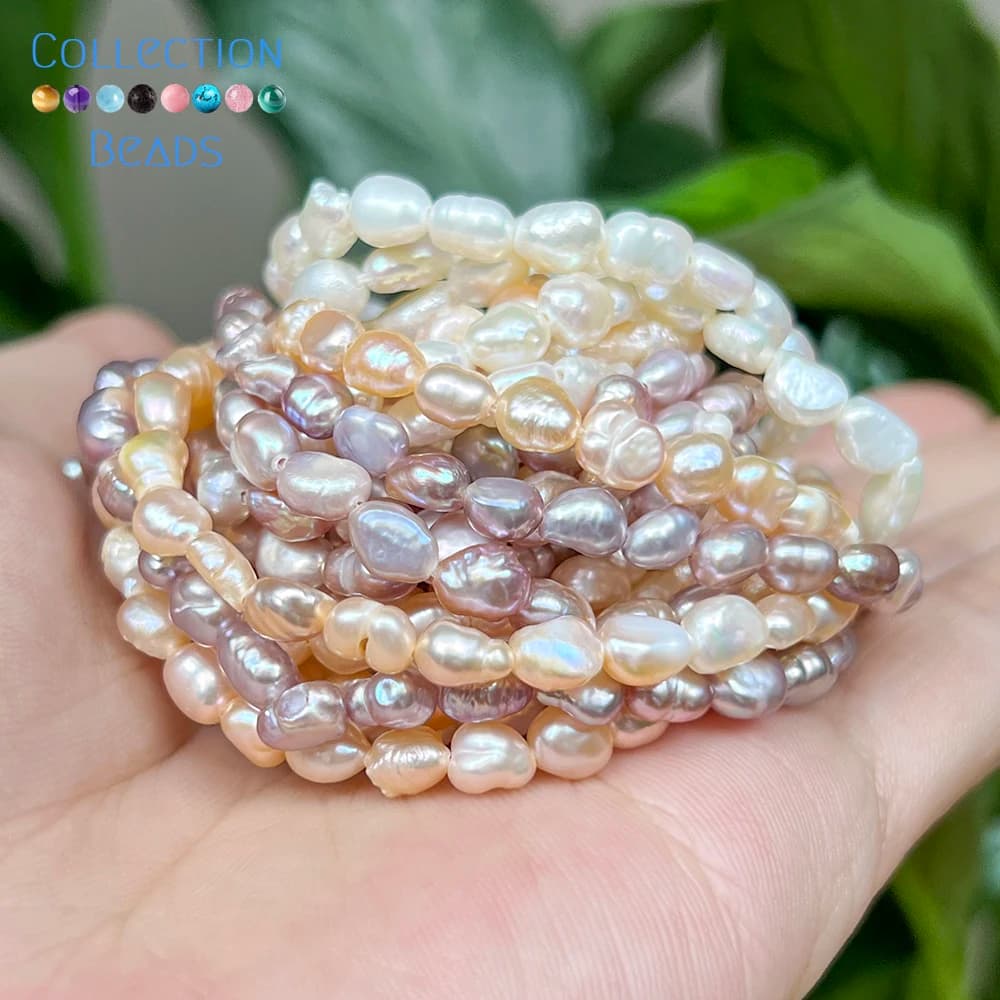 Natural 2A White Purple Pearls Irregular Shape Branelli Trained Spacer For Making Jewelry Bracelets FAI FROM TE Necklace Accessories 15''''