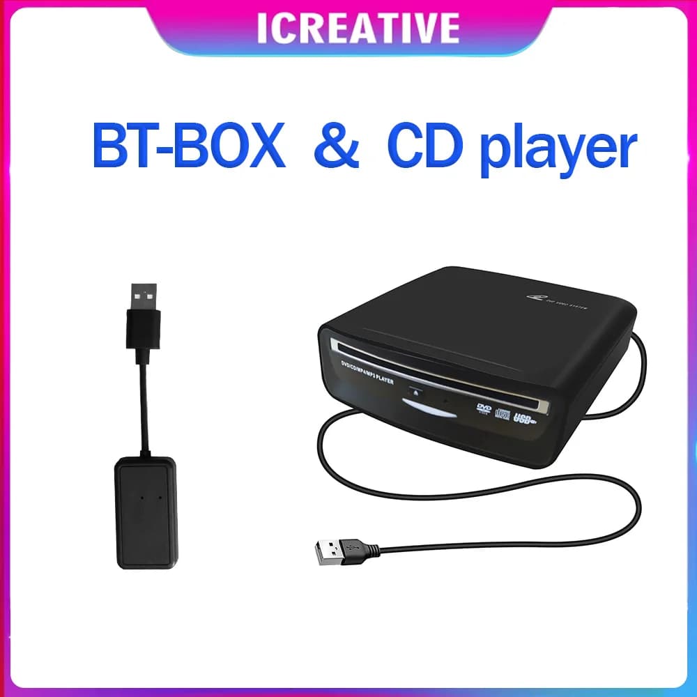External Car CD Player For MP5, LED TV, PC and Most Cars As Tesla Model 3 2019-2021 Portable CD Player with USB Power
