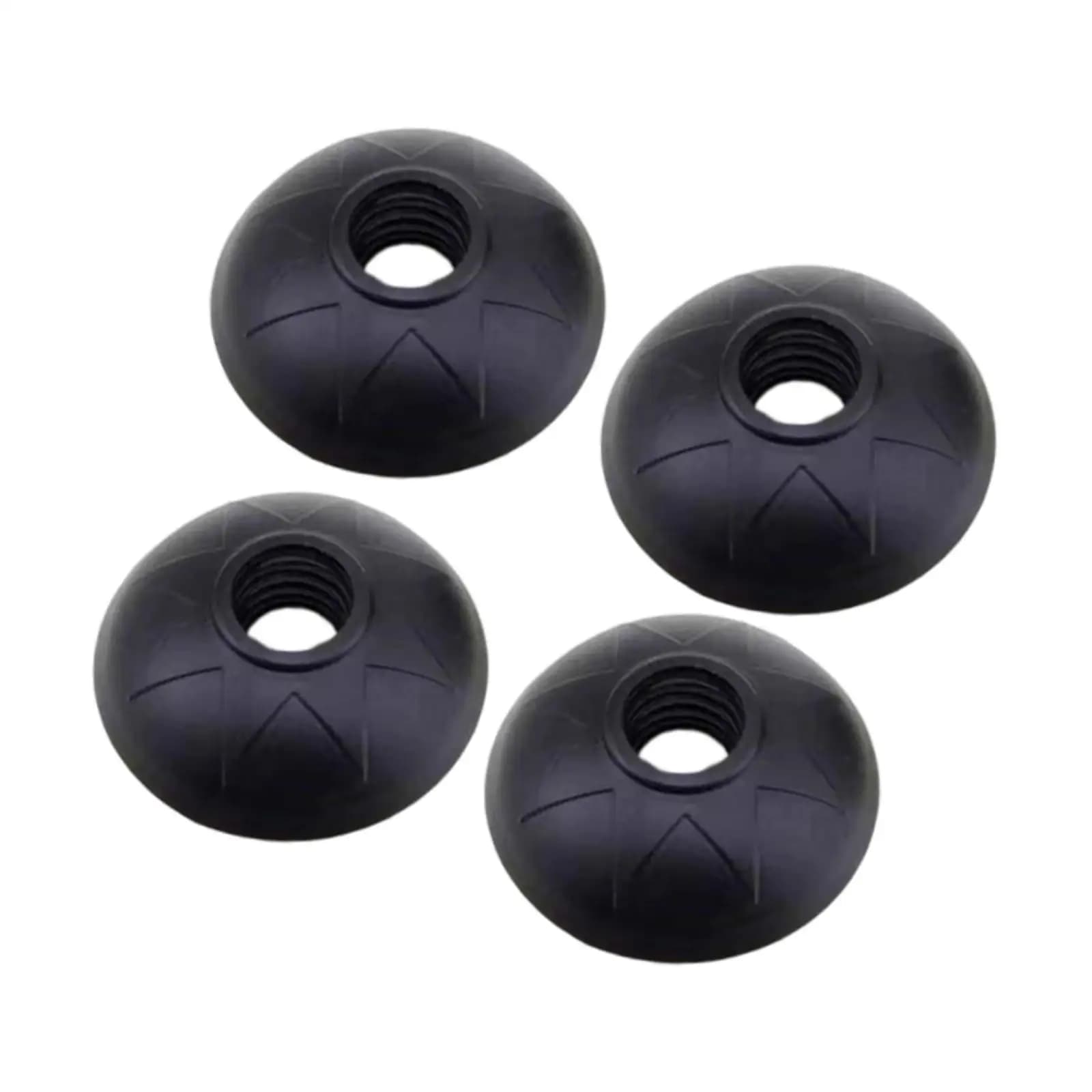 4 Spare parts for Trekking Sticks, Round Protective Tips for Walking Sticks, for Hiking, Camping and Leisure activities