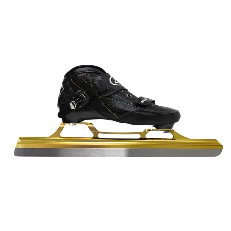 Pattini da ghiaccio CT in fibra di carbonio con 380mm 410mm 430mm 62 pattini da velocità a lama di ghiaccio patine nero blu bianco femminile pista da campo