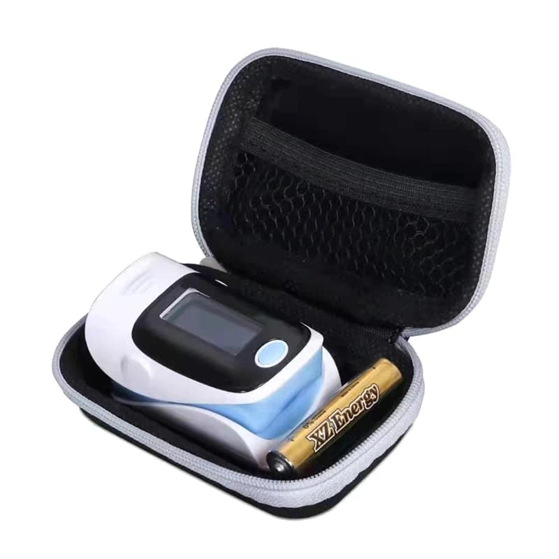 Custodia per custodia con cerniera per ossimetro neutro EVA Kit di copertura Borsa per attrezzi di protezione Custodia per scatola di immagazzinaggio per ossimetro Organizer portatile
